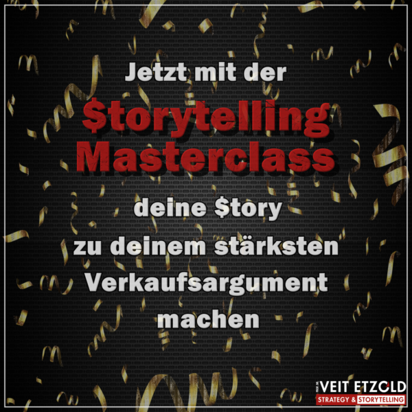 <strong>Jetzt mit der Storytelling Masterclass deine Story zu deinem stärksten Verkaufsargument machen</strong>
