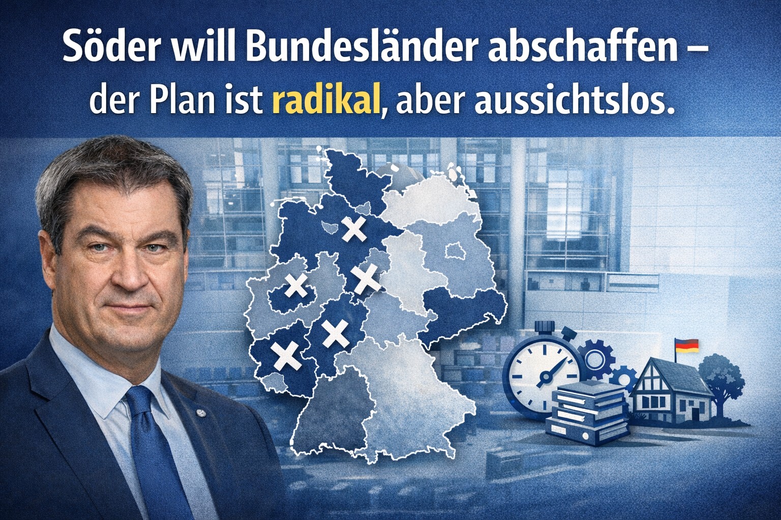 Söder will Bundesländer abschaffen – der Plan ist radikal, aber aussichtslos
