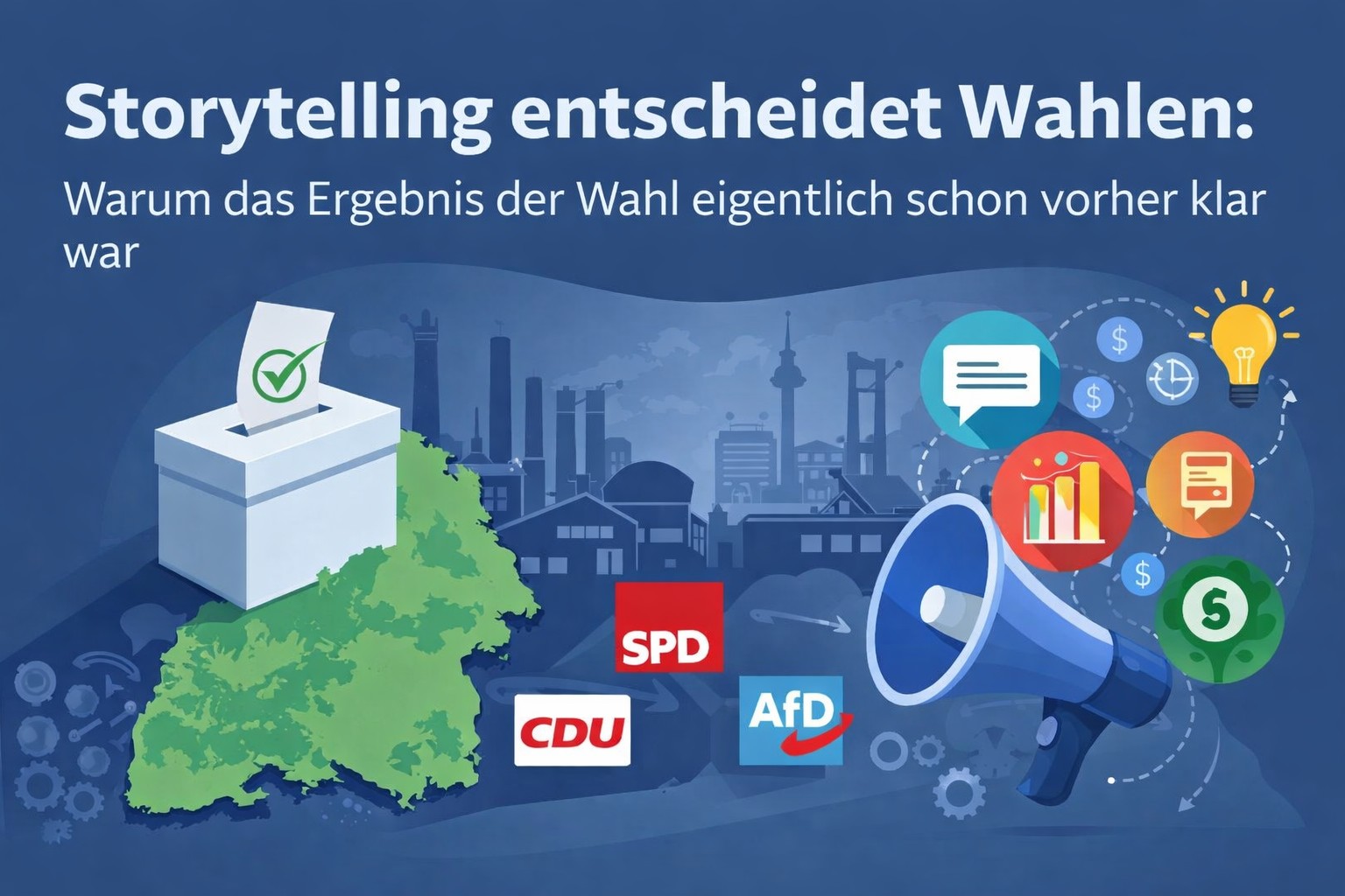 Storytelling entscheidet Wahlen: Warum das Ergebnis der Wahl eigentlich schon vorher klar war